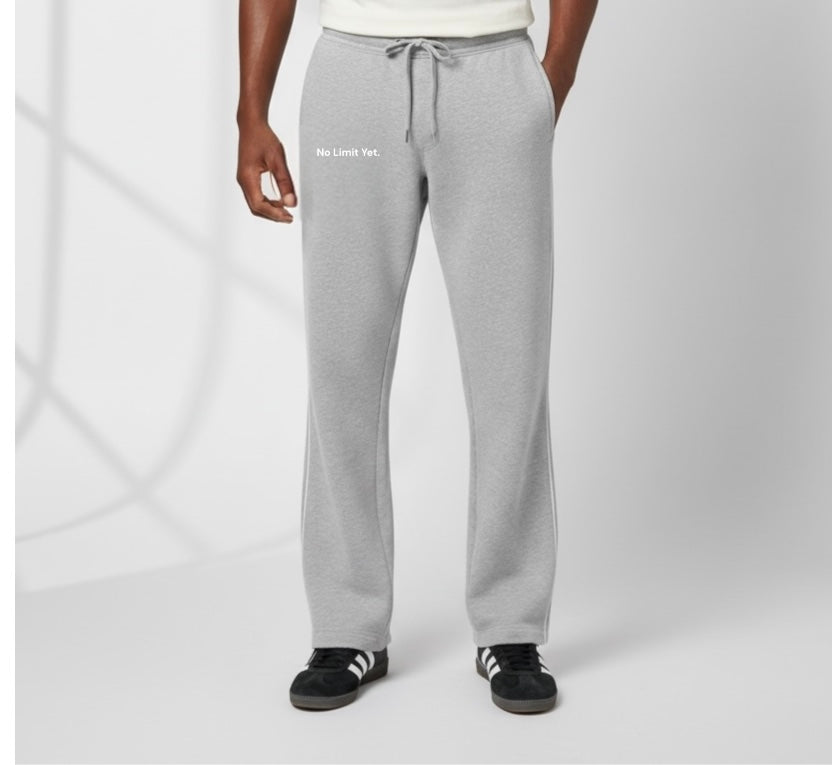One line sweatpants- gray