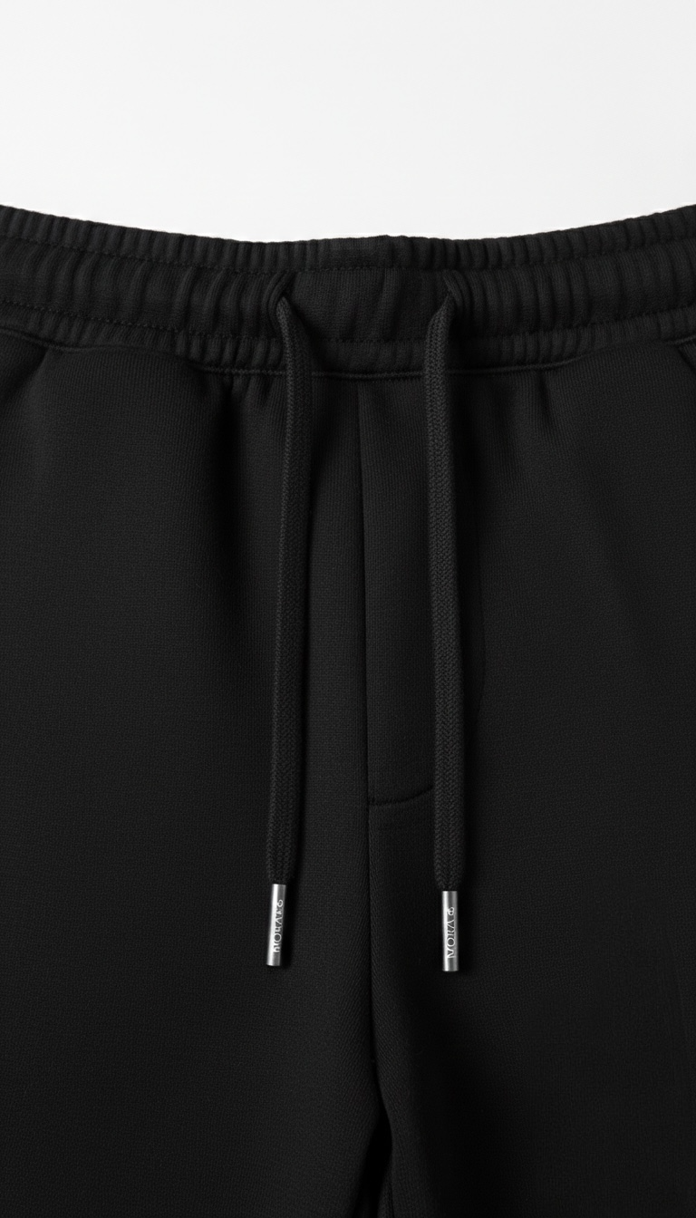 One line sweatpants - Black