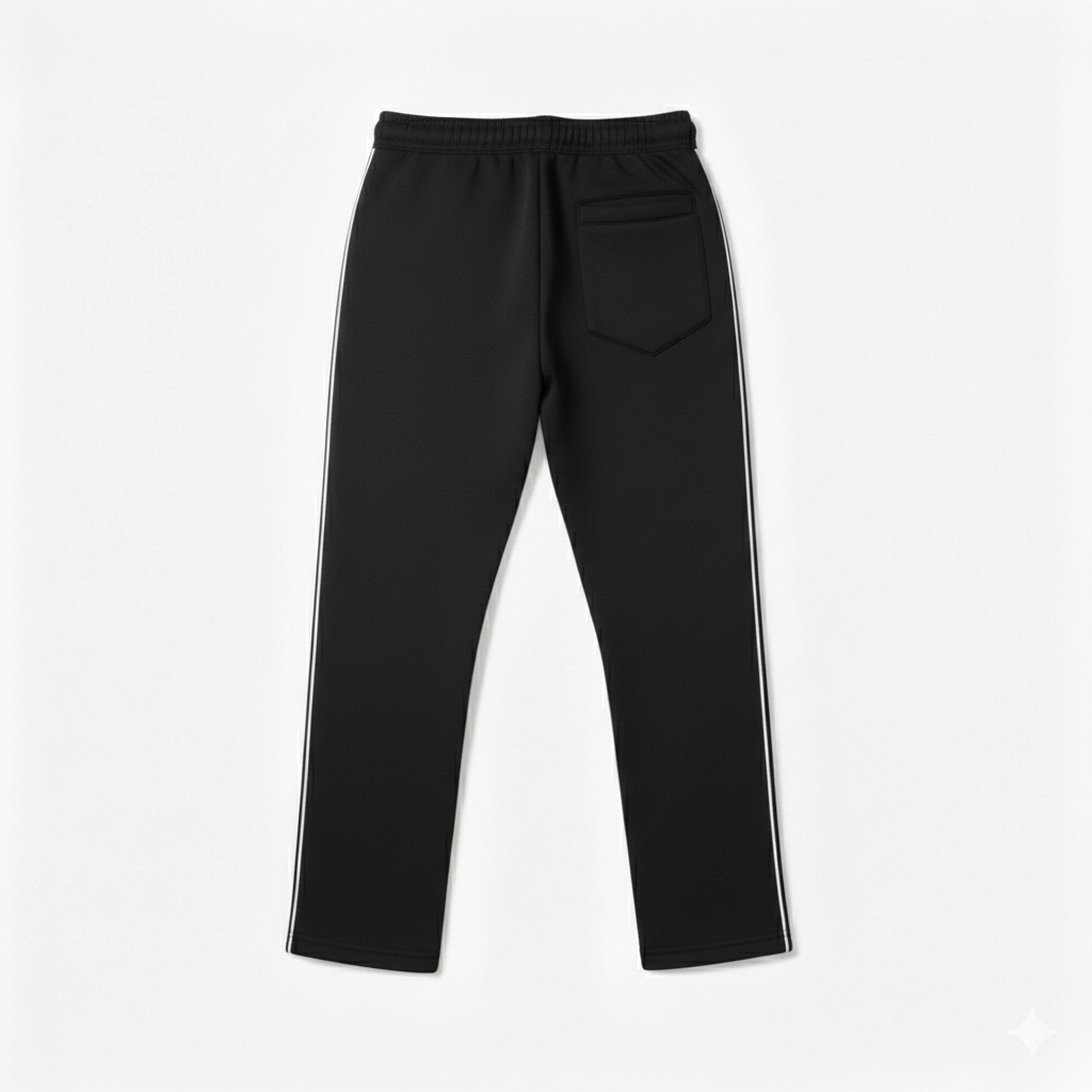 One line sweatpants - Black