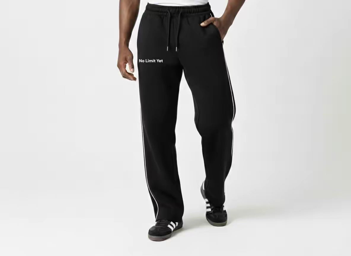 One line sweatpants - Black