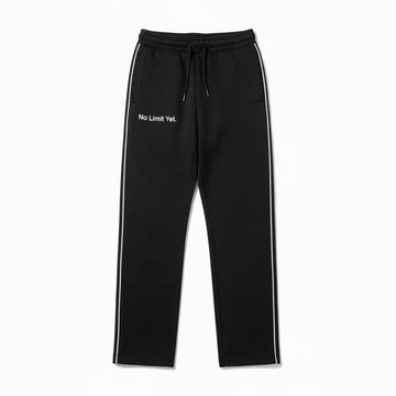 One line sweatpants - Black